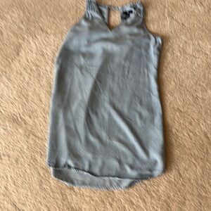 GAP Blue Gray Tank Top with Rounded Neckline